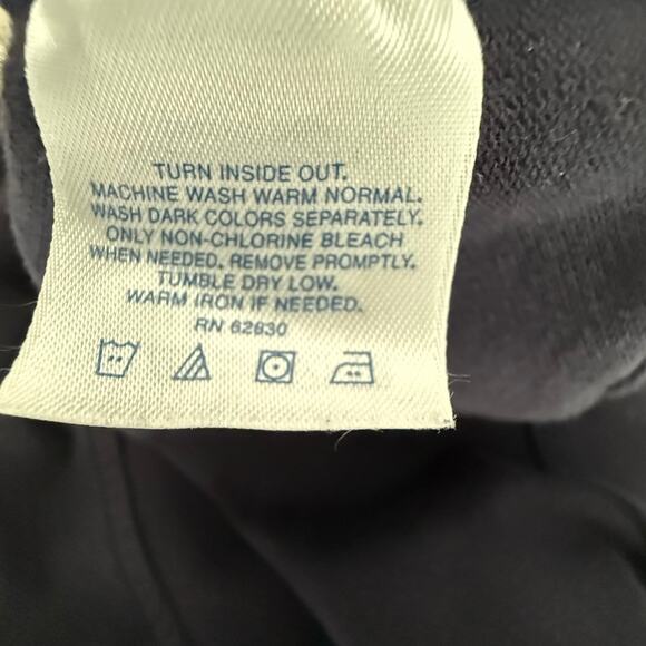 Land's End Men's Short Sleeve Cotton Polo Shirt Regular Fit Navy Blue - Picture 5 of 6